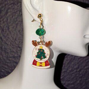 Christmas Snowglobe Earrings